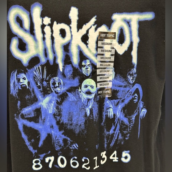 Hot Topic Slipknot 870621345 Short Sleeve T-Shirt - Black - size Medium - Picture 3 of 5
